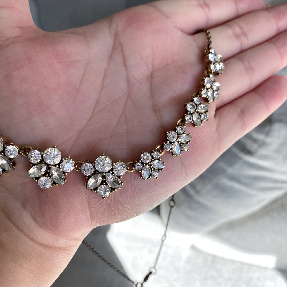 Clear stone statement necklace from J.Crew